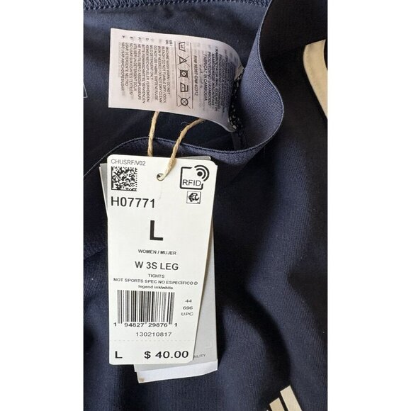 Adidas Women’s Pants Activewear Tights Large - Picture 3 of 5